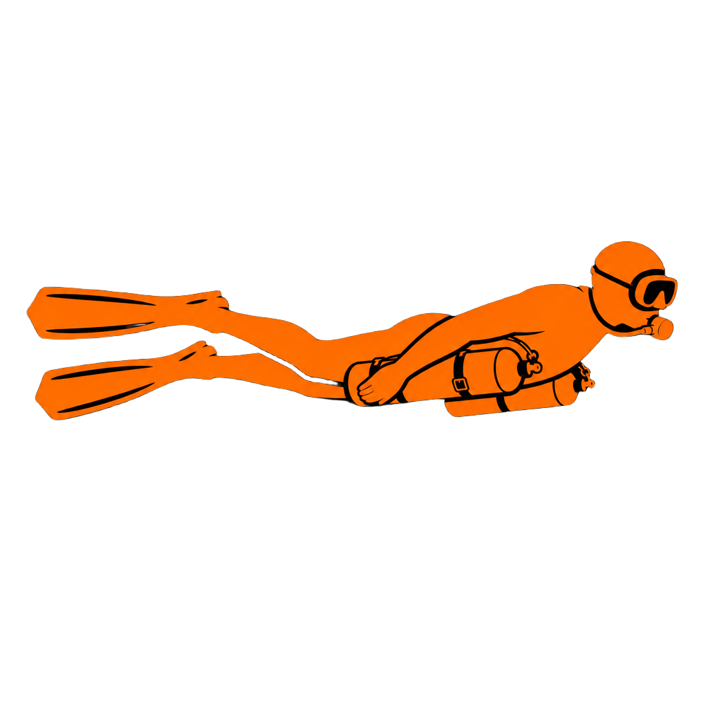 Scuba diver silhouette